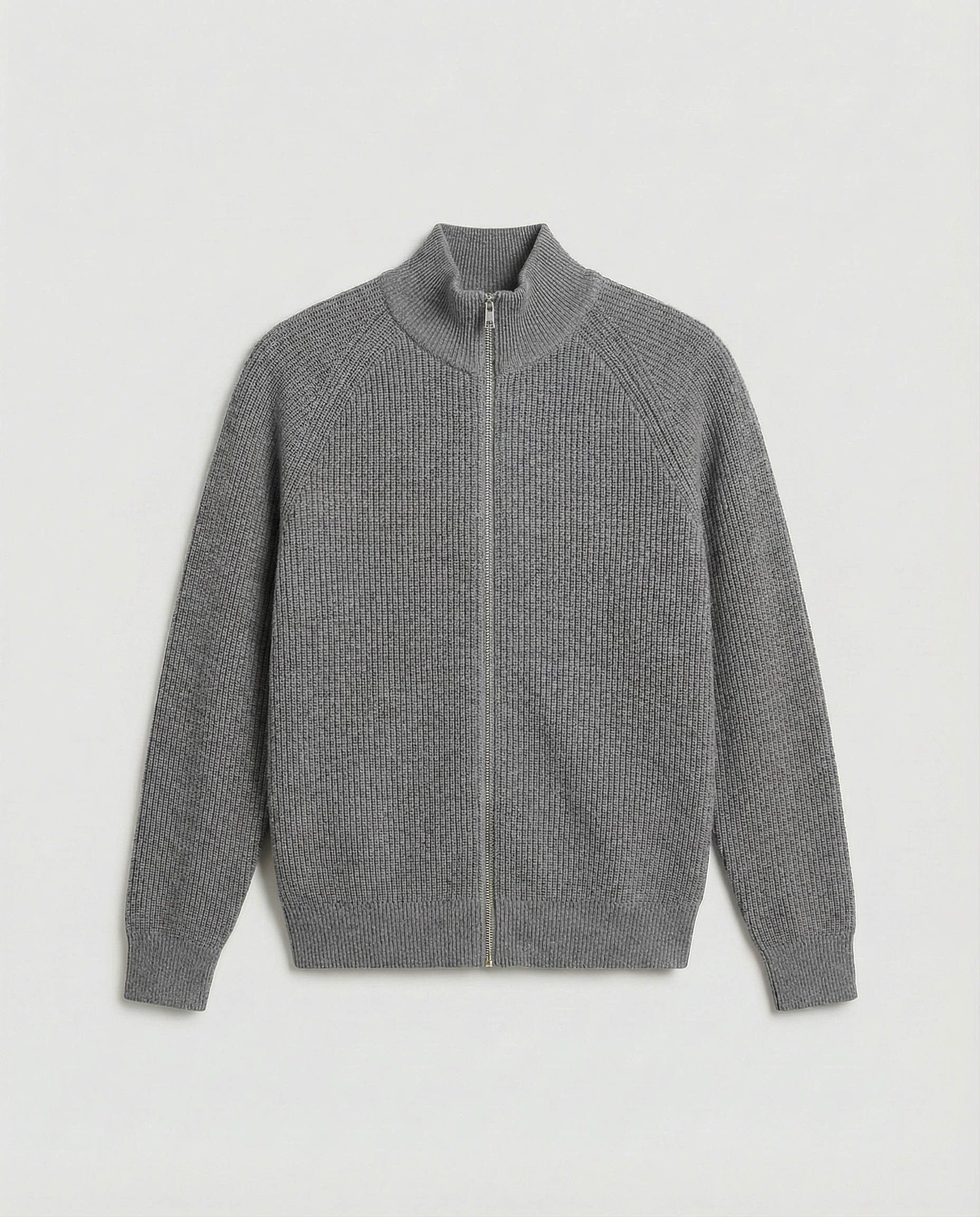 Wool Knit Zipper (Grey) – Vero Bianchi