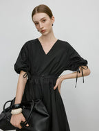 Luxe Flow Dress (Black)