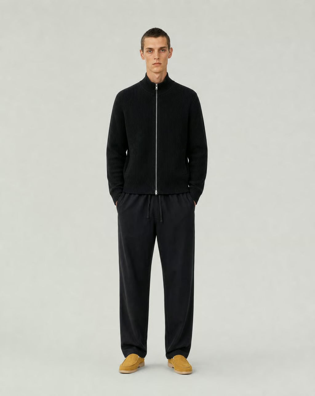 Premium Knitted Zip-Up