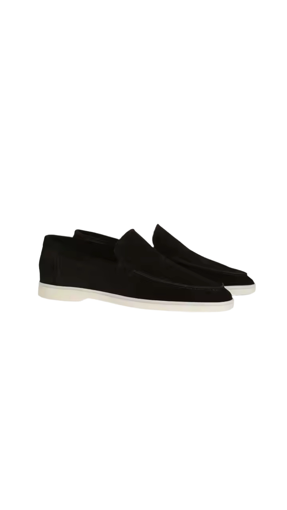 Suede Yacht Loafers (Black)