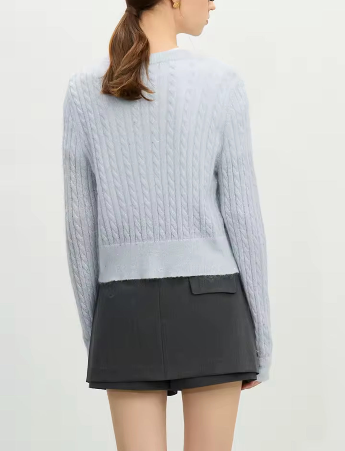 Knit Cardigan (Blue)