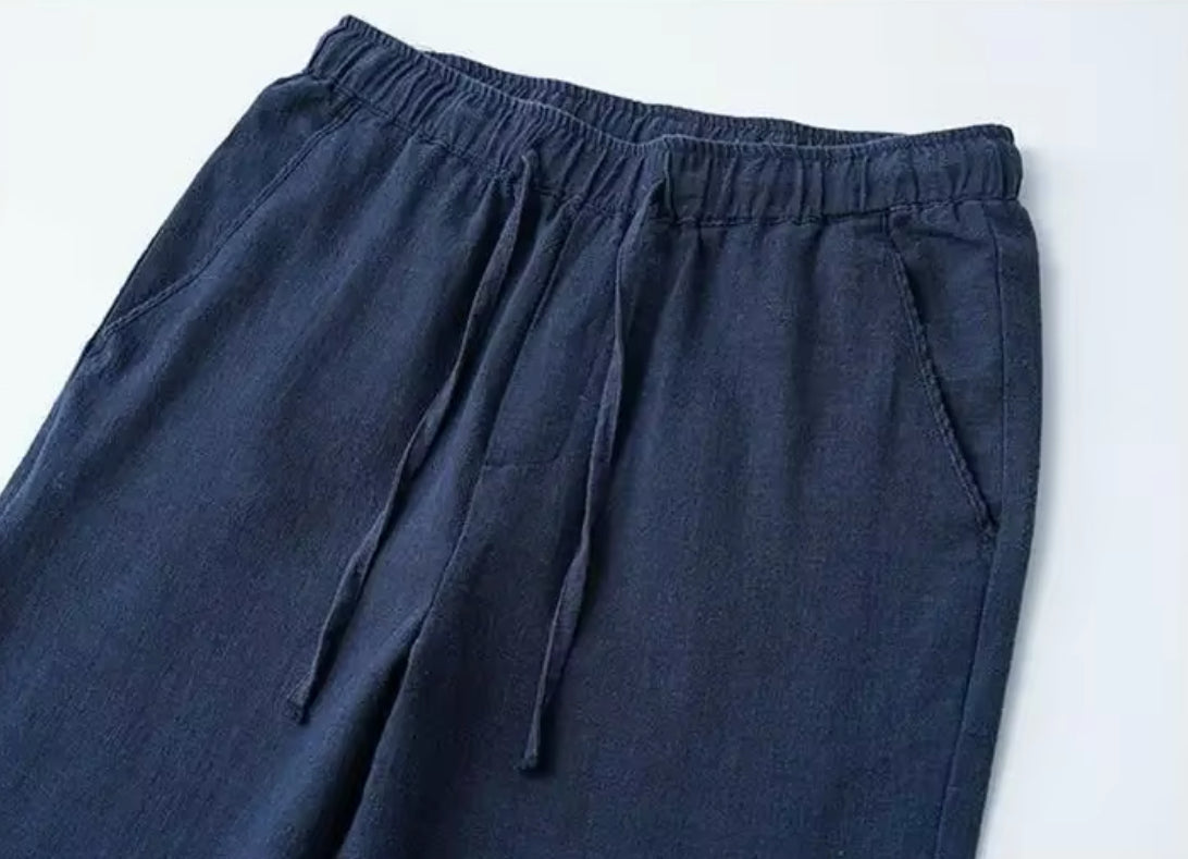 Linen Trousers v2 (Navy)