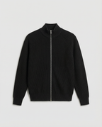 Wool Knit Zipper (Black)