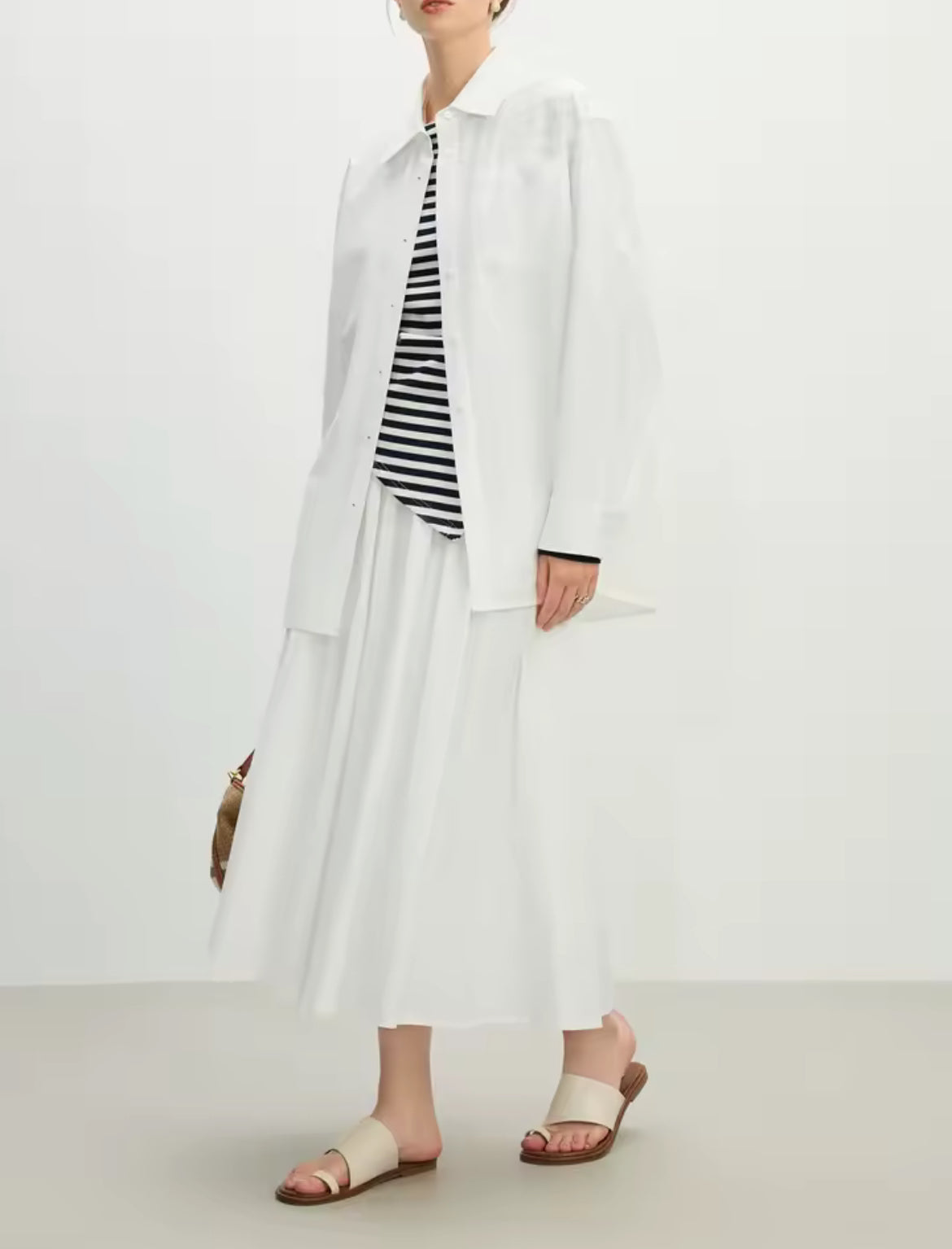 Classic Flow Skirt (White)