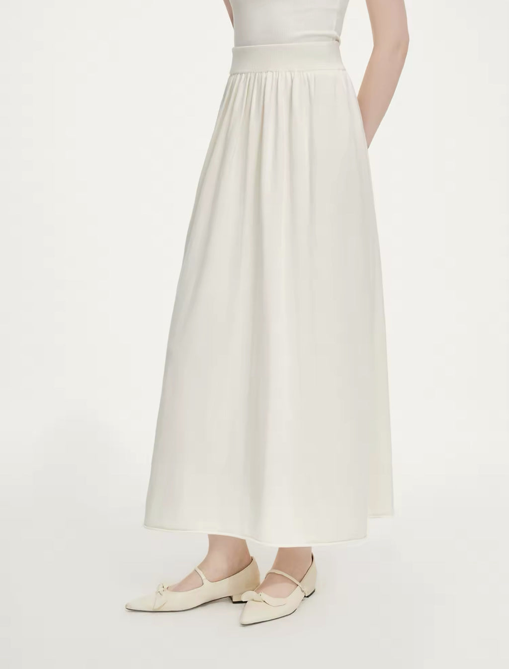 Wool knitted skirt
