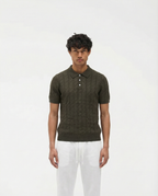 Patterned Polo 2.0 (Moss Green)
