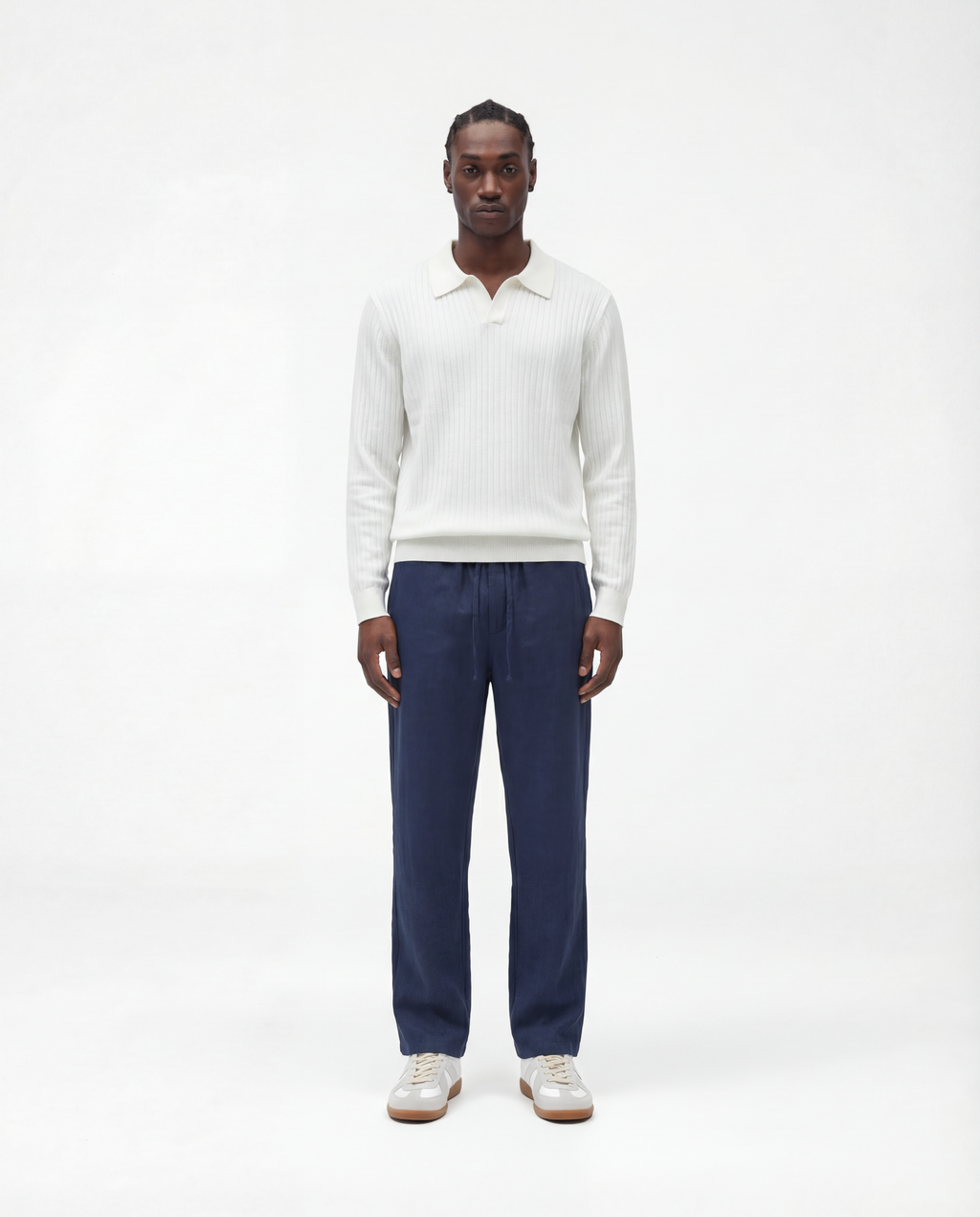 Linen Trousers v2 (Navy)