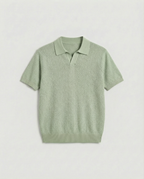 Woven Knit Polo (Mint)