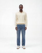 Knit Long Sleeve Polo (Beige)