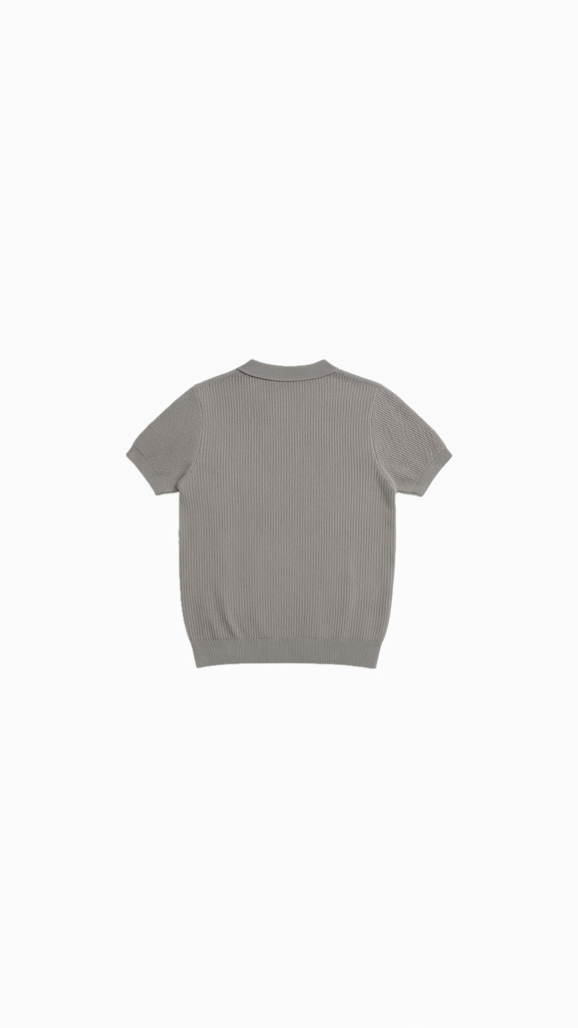 Woven Knit Polo (Brown)