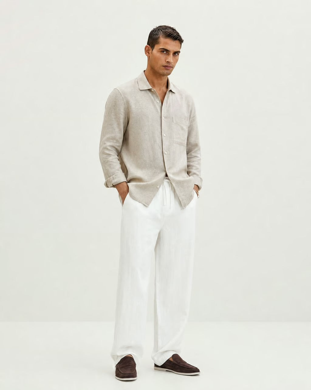 Linen Shirt v2 (Crème)