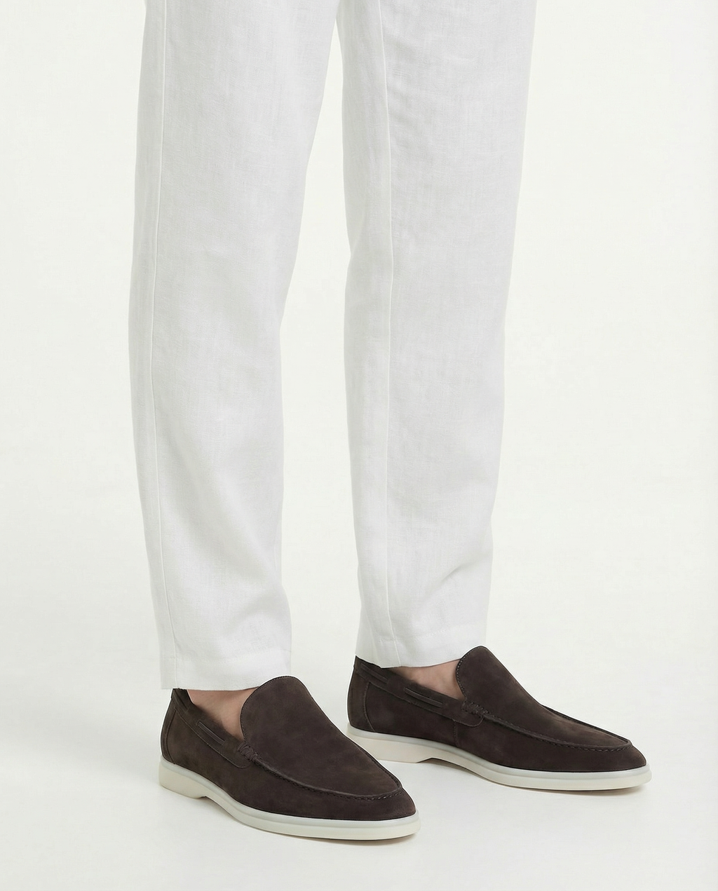 Suede Yacht Loafers (Brown)