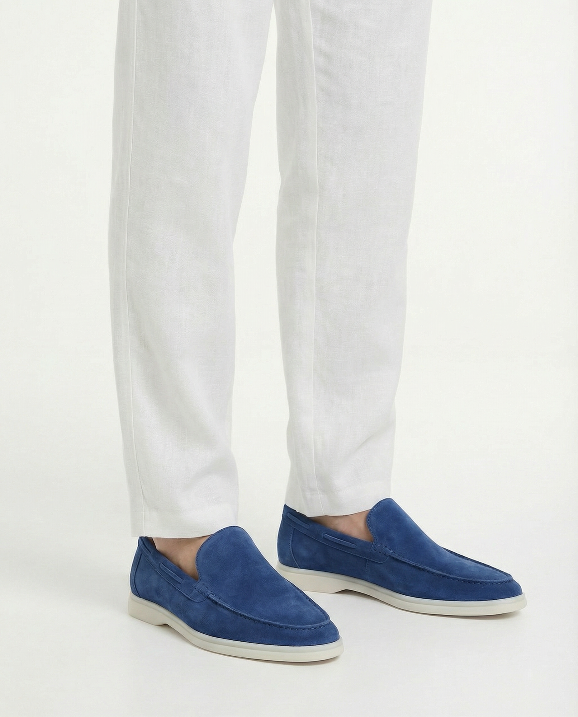 Suede Yacht Loafers (Royal Blue)