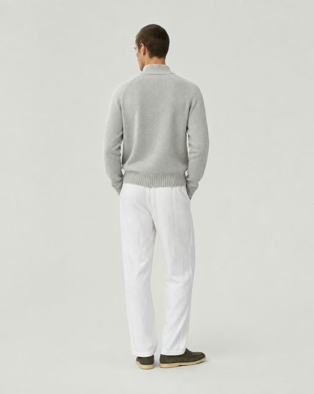 Knitted Zip-up Cardigan