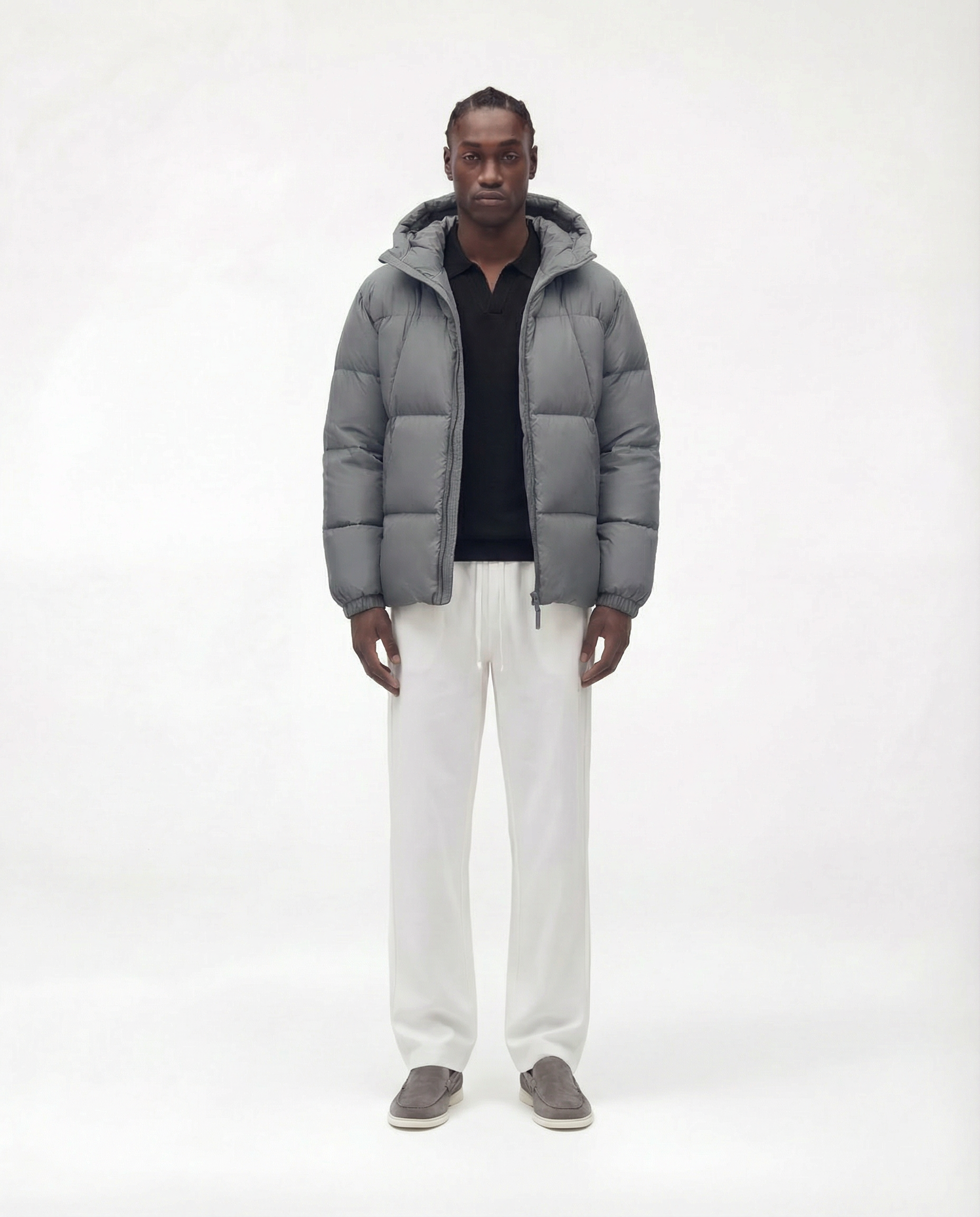 Puffer Jacket (Grey)