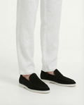 Suede Yacht Loafers (Black)