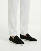 Suede Yacht Loafers (Black)