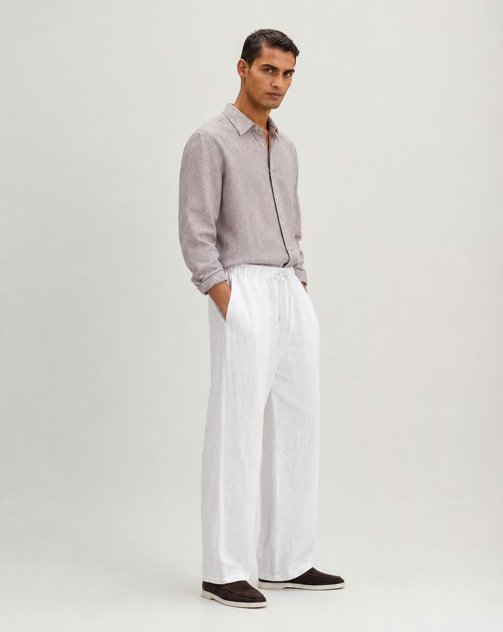 Premium Linen Shirt (Pink)
