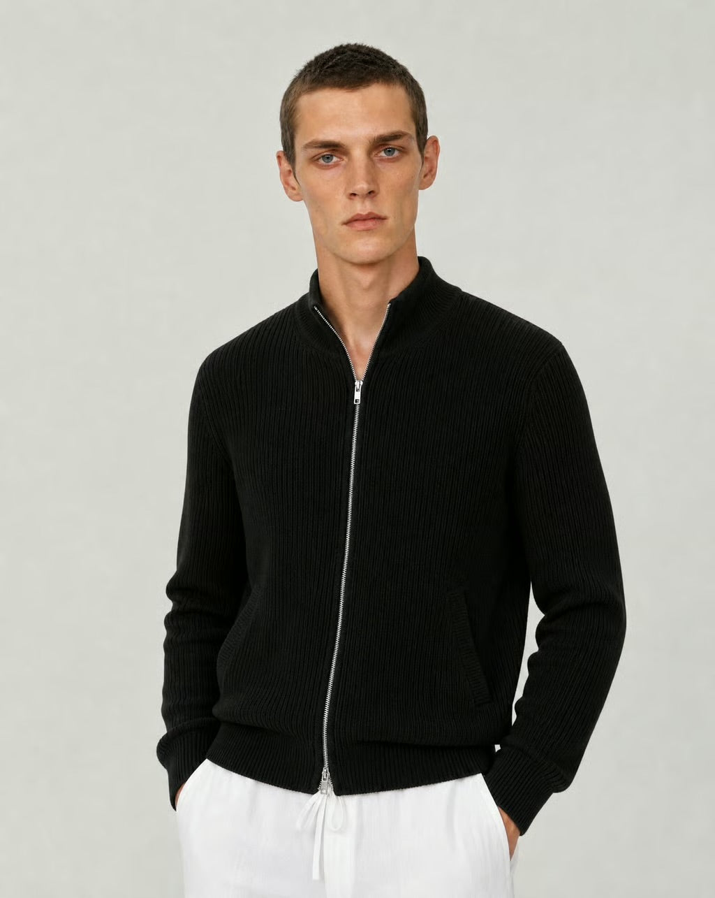 Premium Knitted Zip-Up