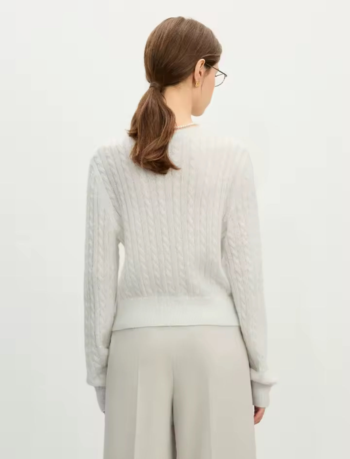 Knit Cardigan (Cream)