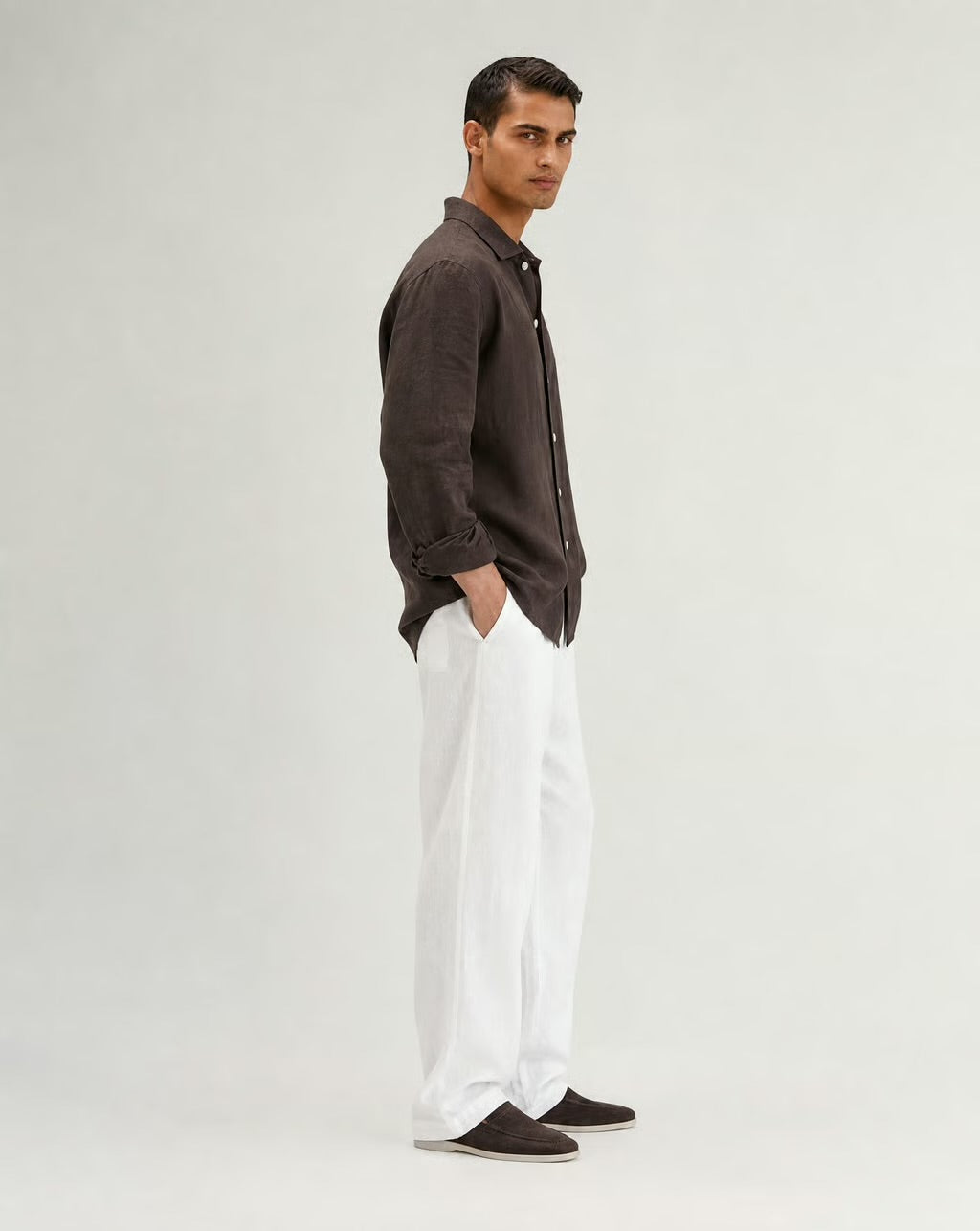 Linen Shirt v2 (Brown)