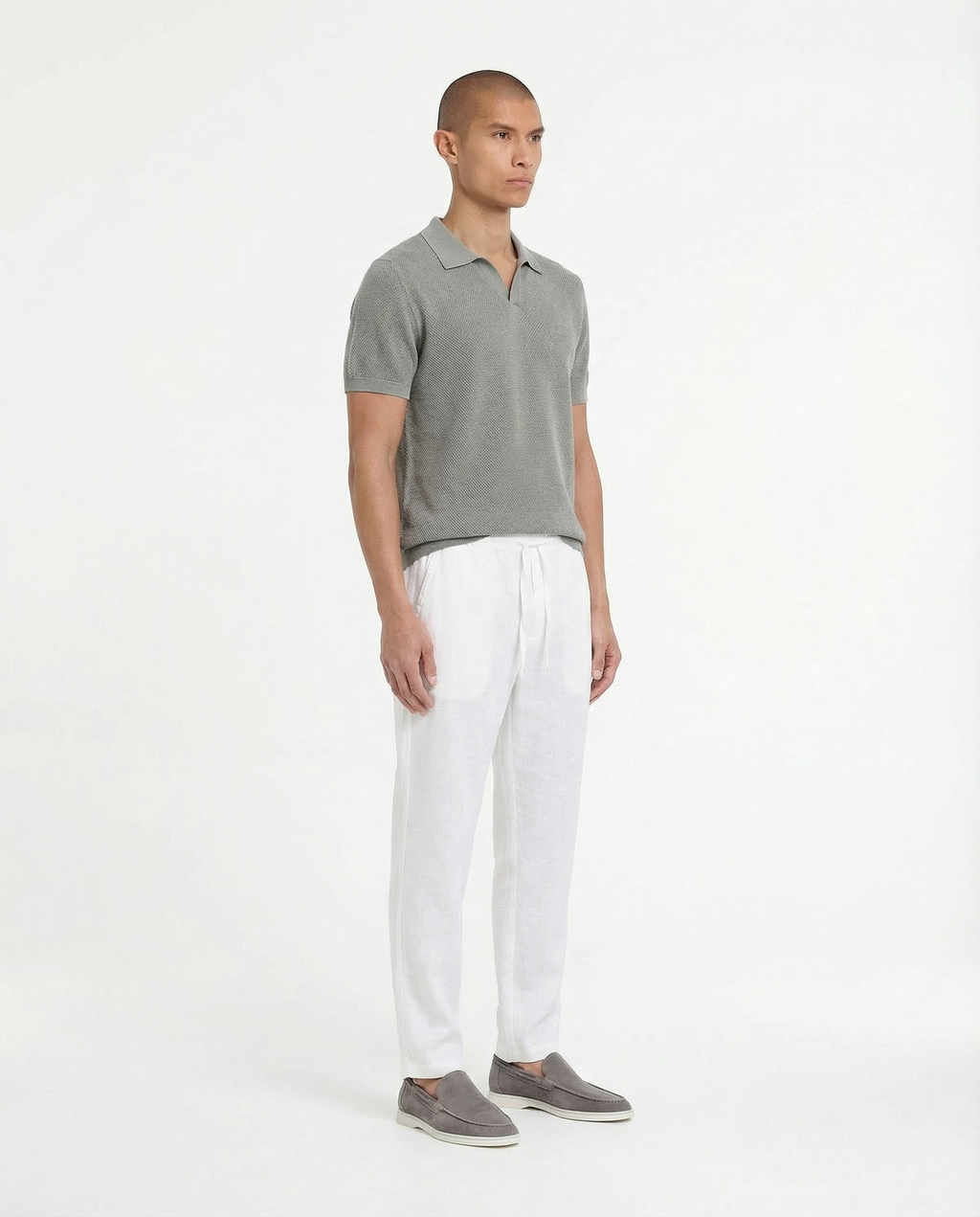 Harbor Wool Polo (Grey)