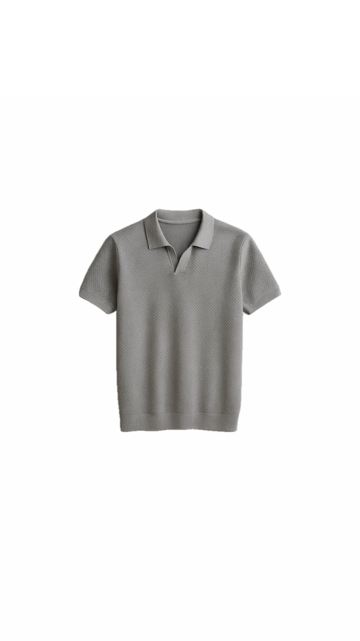 Harbor Wool Polo (Grey)