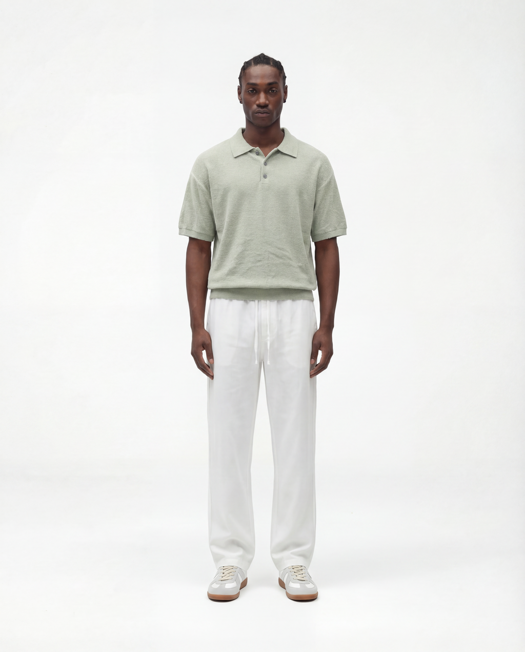 Knitted Polo (Mint)