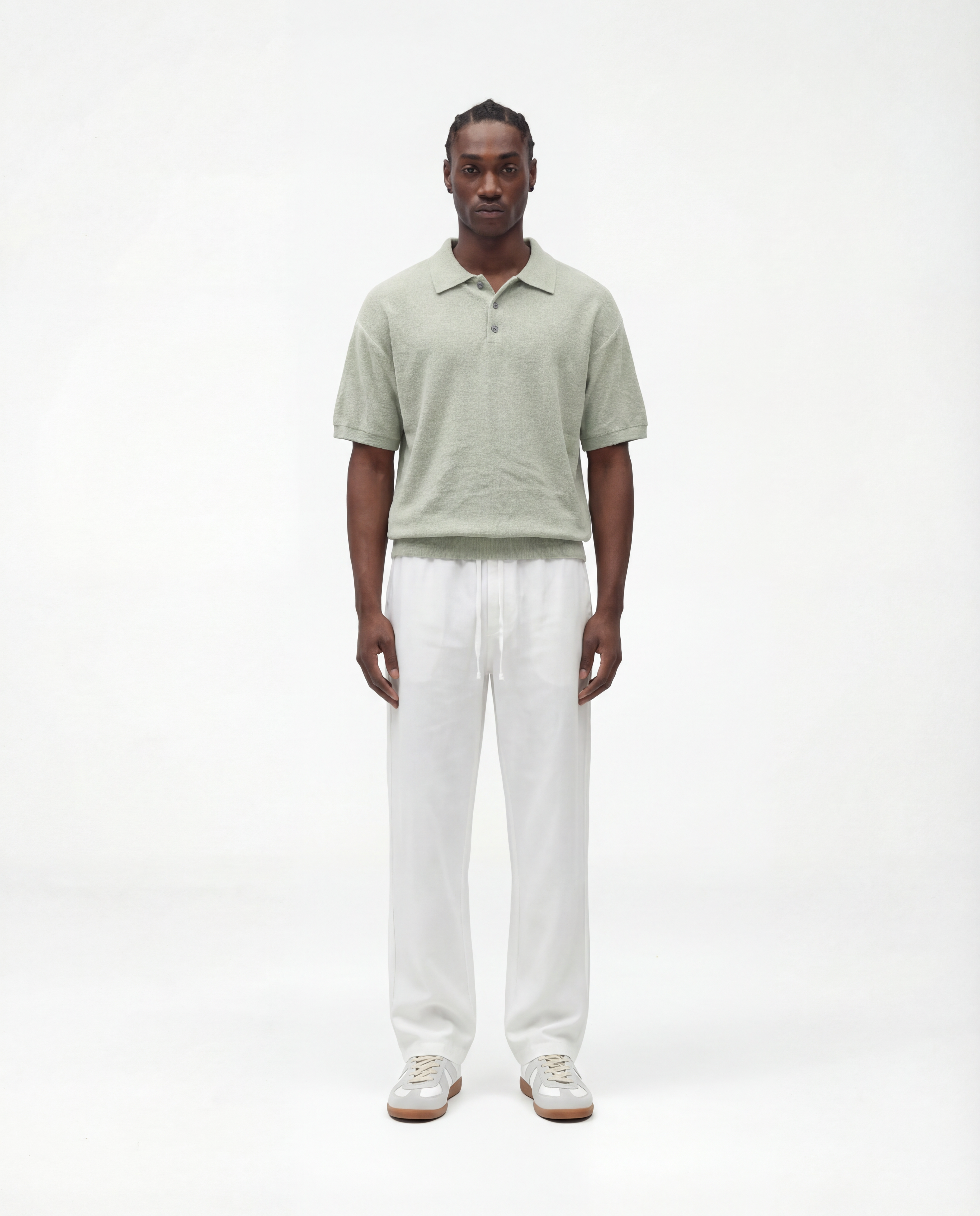 Knitted Polo (Mint)