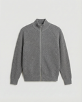 Wool Knit Zipper (Grey)