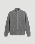 Wool Knit Zipper (Grey)