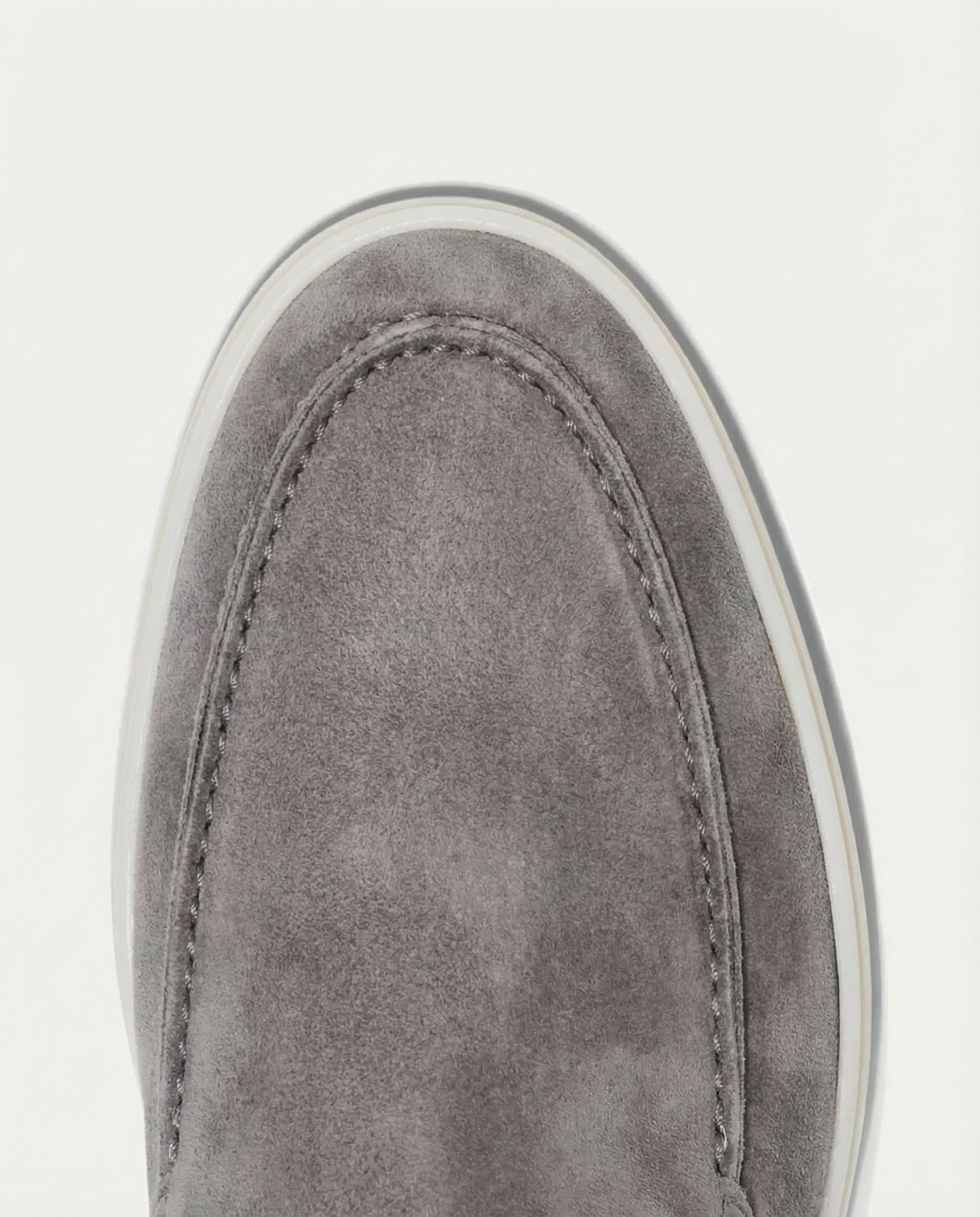 Suede Yacht Loafers (Greyish)