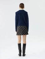 V-shaped Lapel Sweater