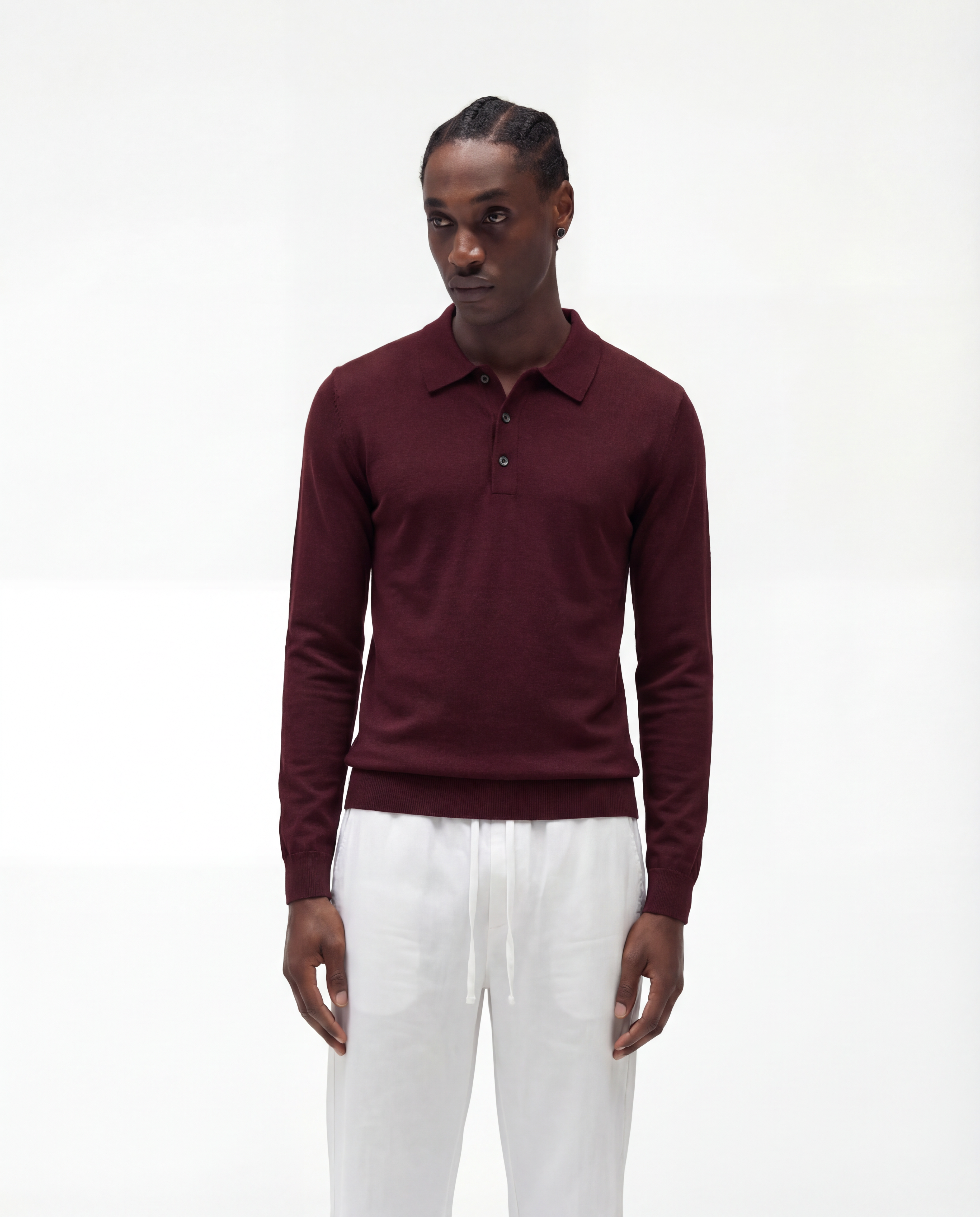 Luxury Polo Knobbed (Maroon)