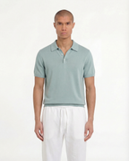 Knobbed Luxury Polo (Blue)