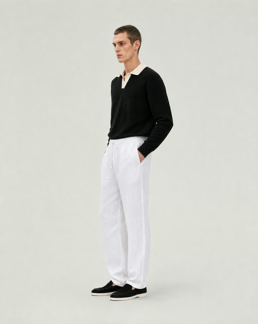 Knit Polo Sweater