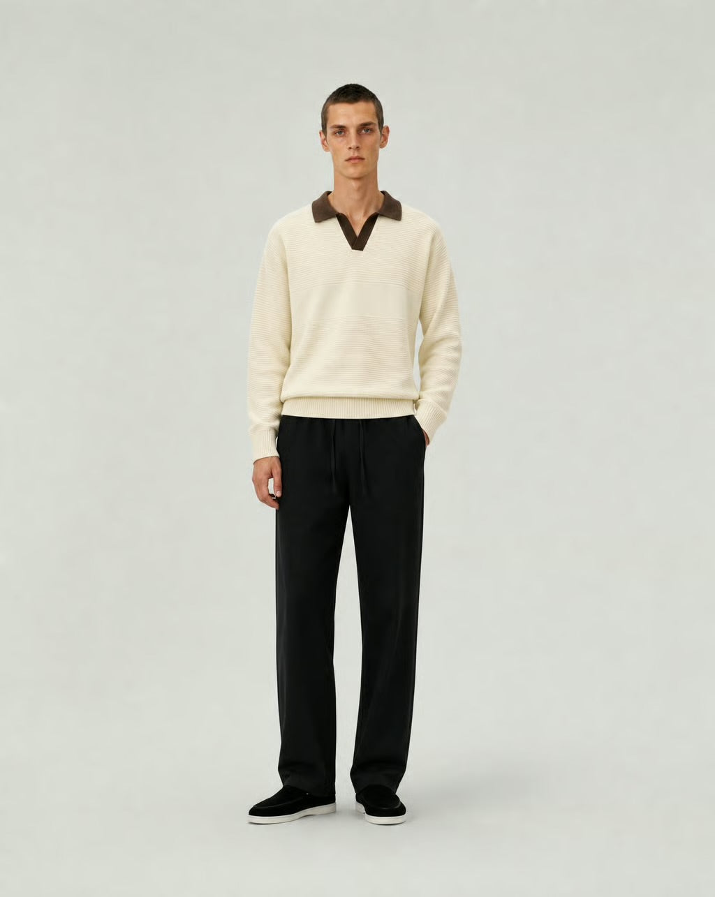 Knit Polo Sweater