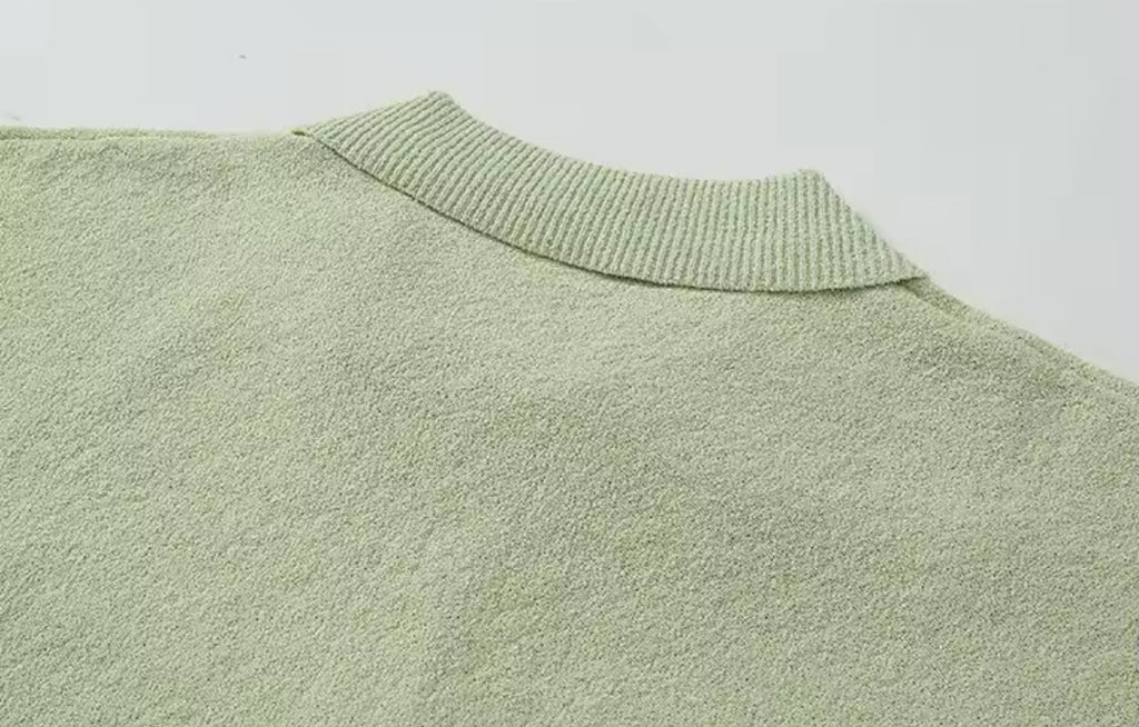 Knitted Polo (Mint)