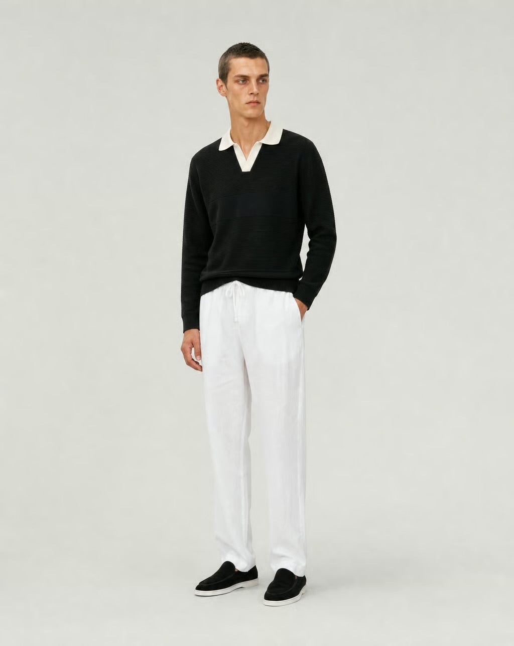 Knit Polo Sweater