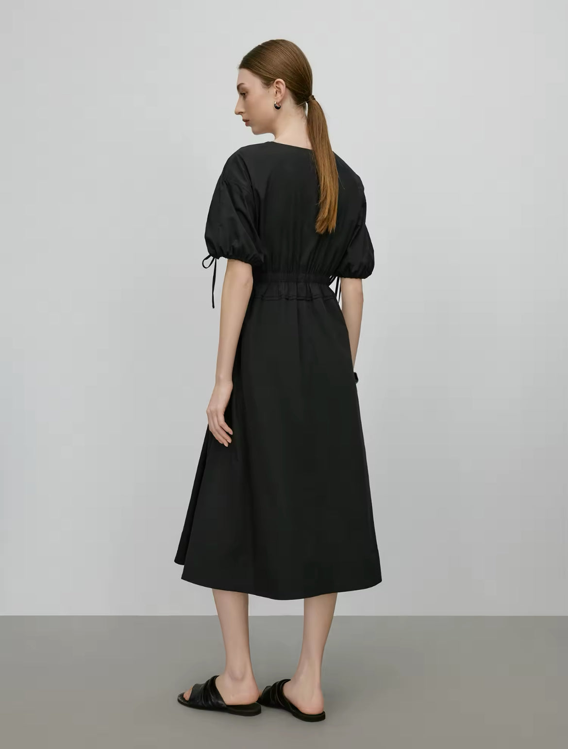 Luxe Flow Dress (Black)