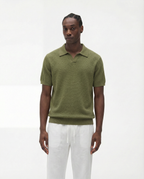 Harbor Wool Polo (Green)