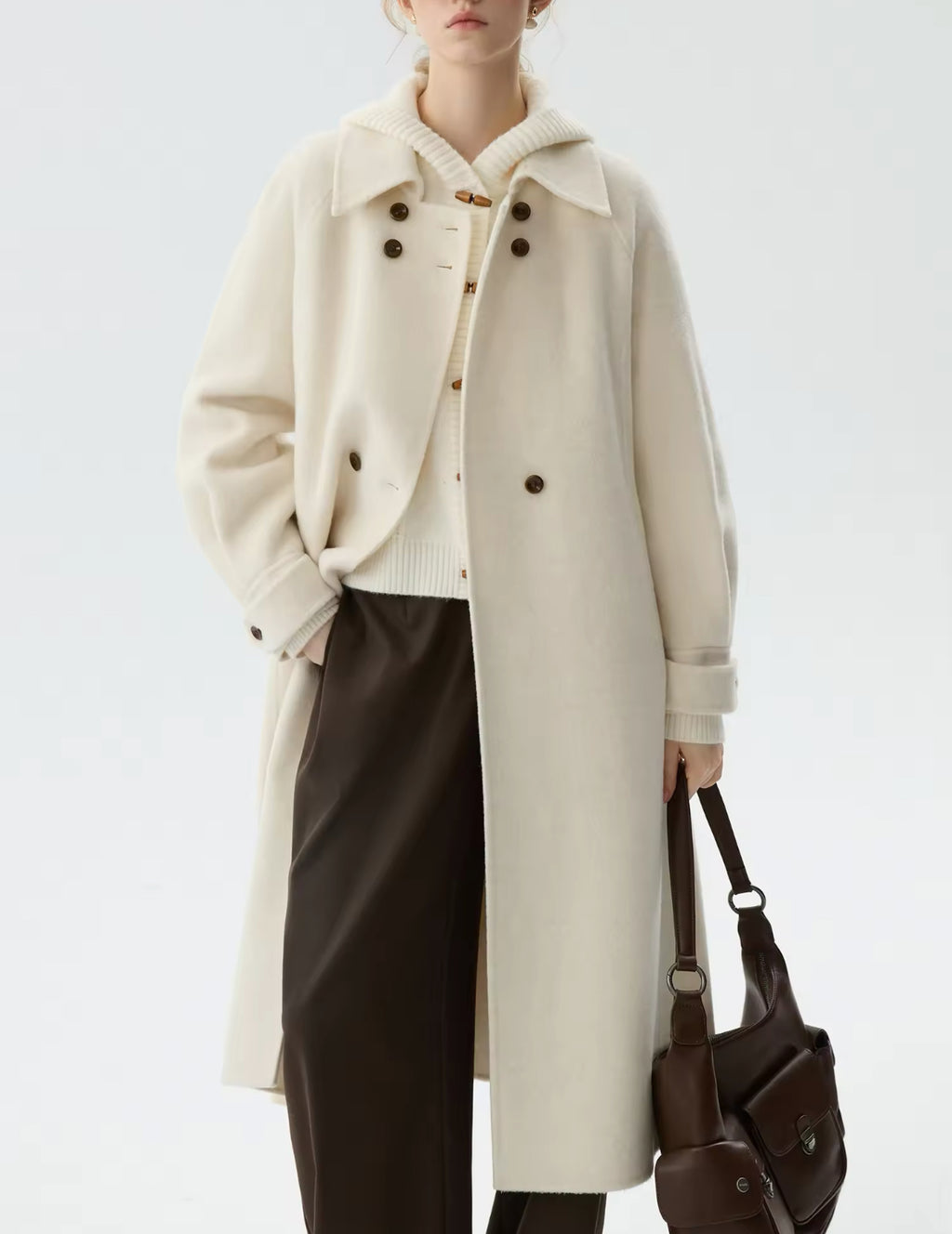 Wool trench coat