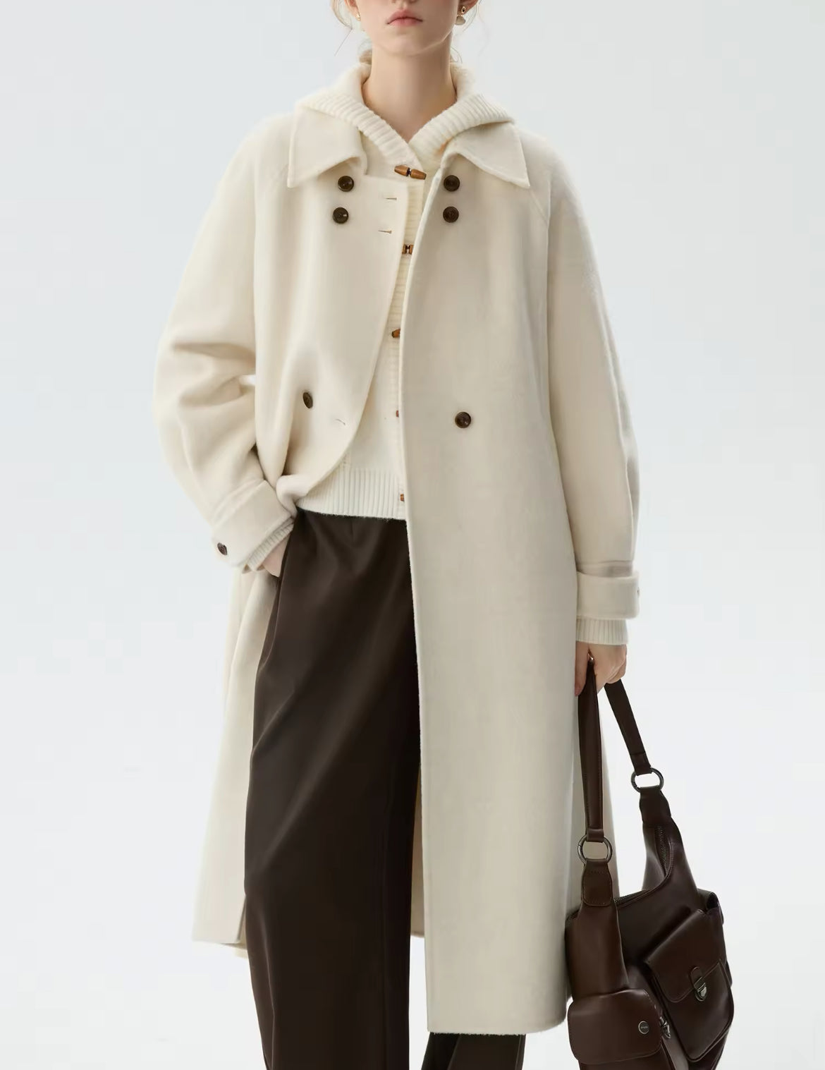 Wool trench coat
