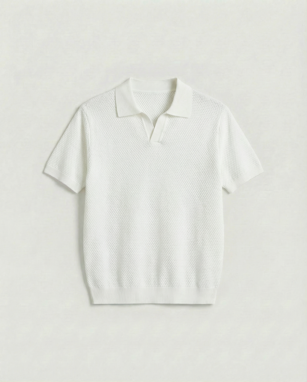 Harbor Wool Polo (White)