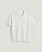 Harbor Wool Polo (White)