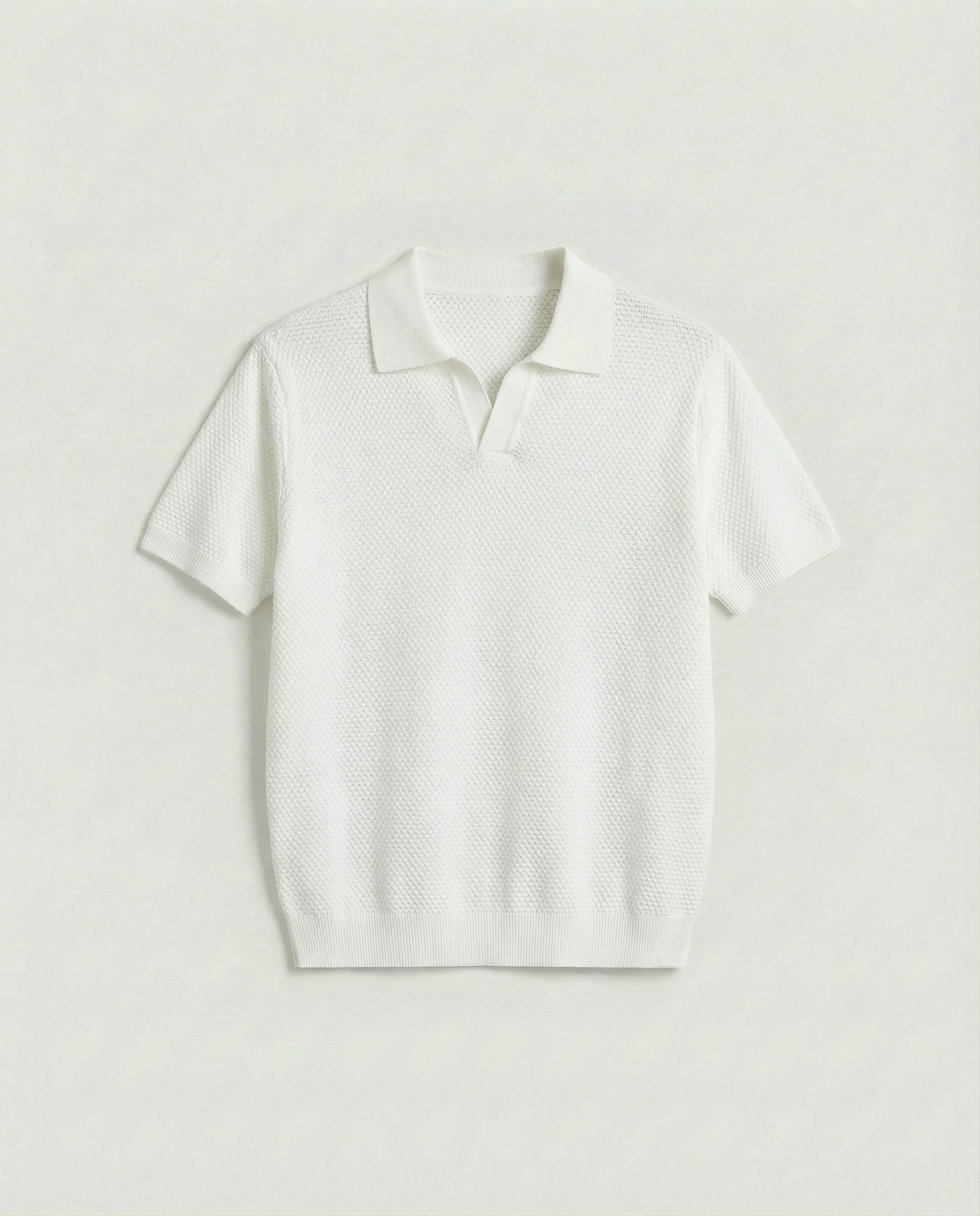 Harbor Wool Polo (White)