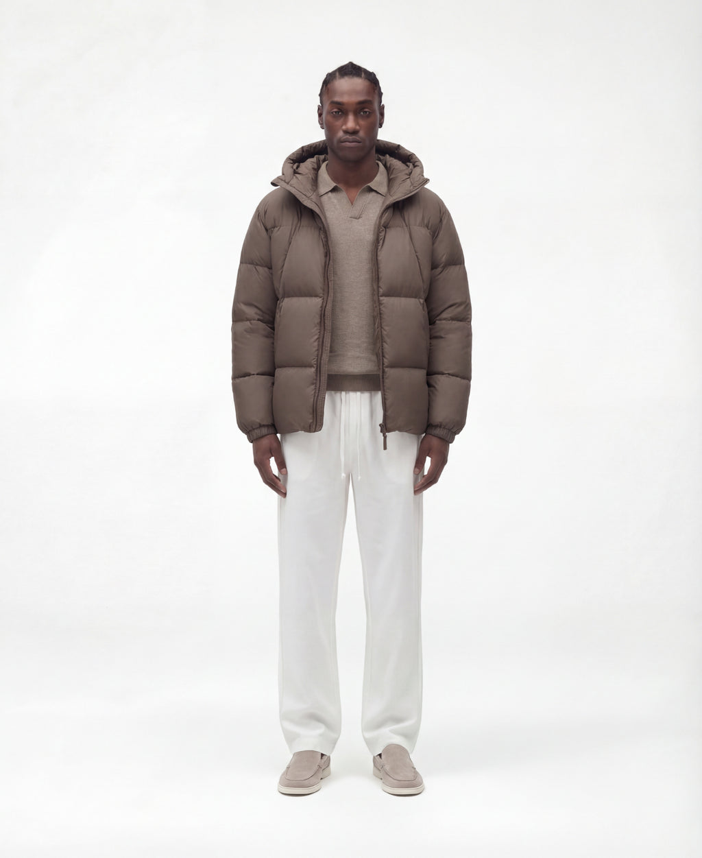 Puffer Jacket (Brown)