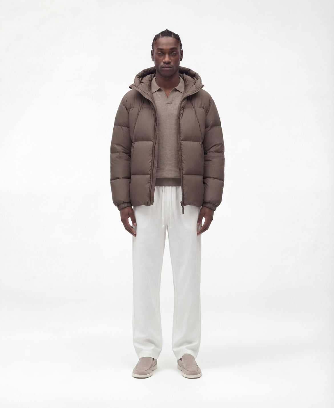 Puffer Jacket (Brown)