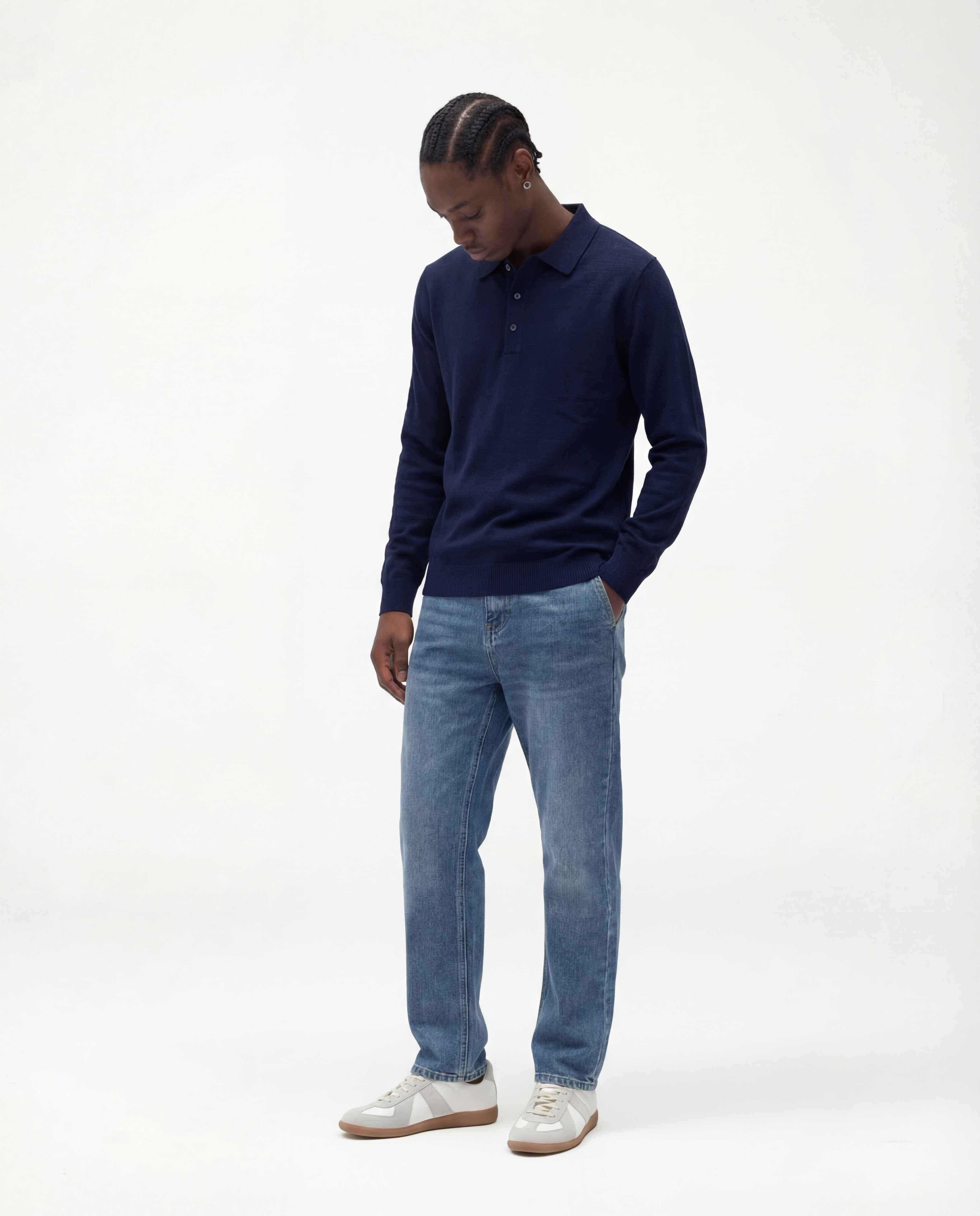 Luxury Polo Knobbed (Navy)