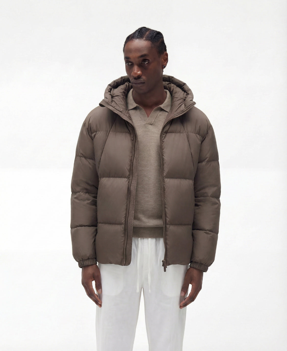 Puffer Jacket (Brown)